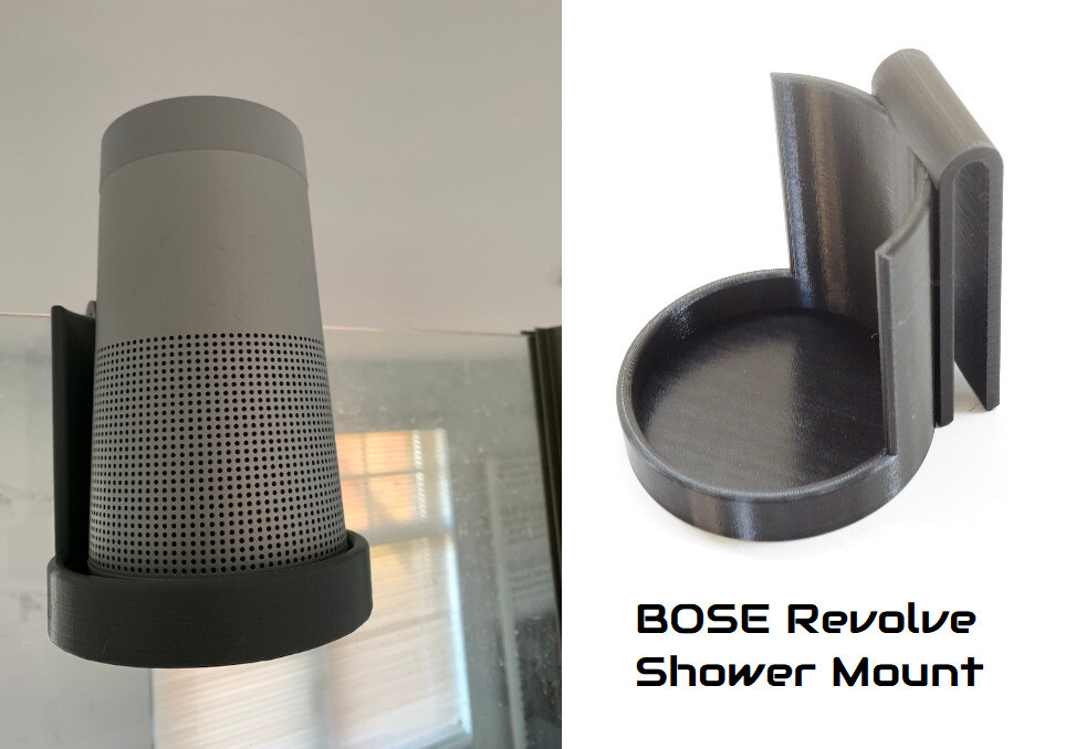 Shower Glass Holder Mount for Bose Revolve Bluetooth Speaker