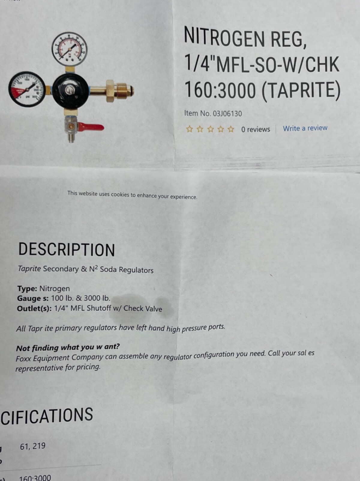 Taprite 742N Dual Gauge Regulators(2)