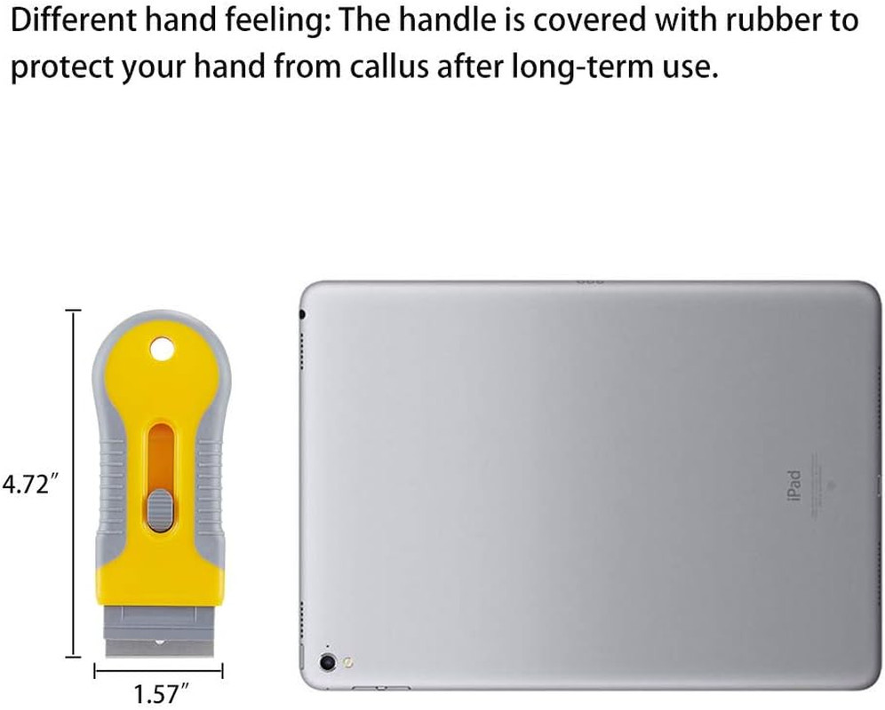 Retractable Razor Blade Scraper Tool with 15 Pcs Extra Blades, Cleaning Scraper