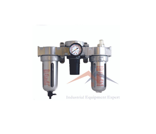 1/2" MID FLOW COMBO INLINE PARTICULATE FILTER MOISTURE TRAP LUBRICATOR REGULATOR