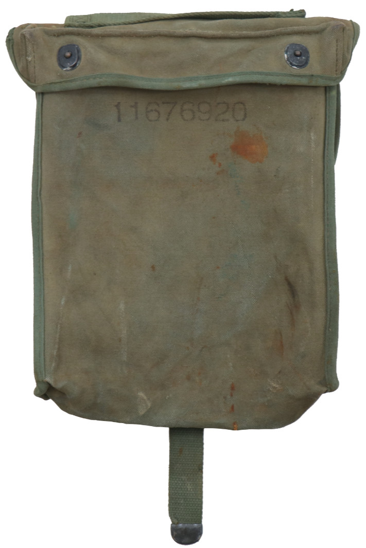 US Military Canvas Pamphlet Bag For Vehicle Truck Document Bag OD Green