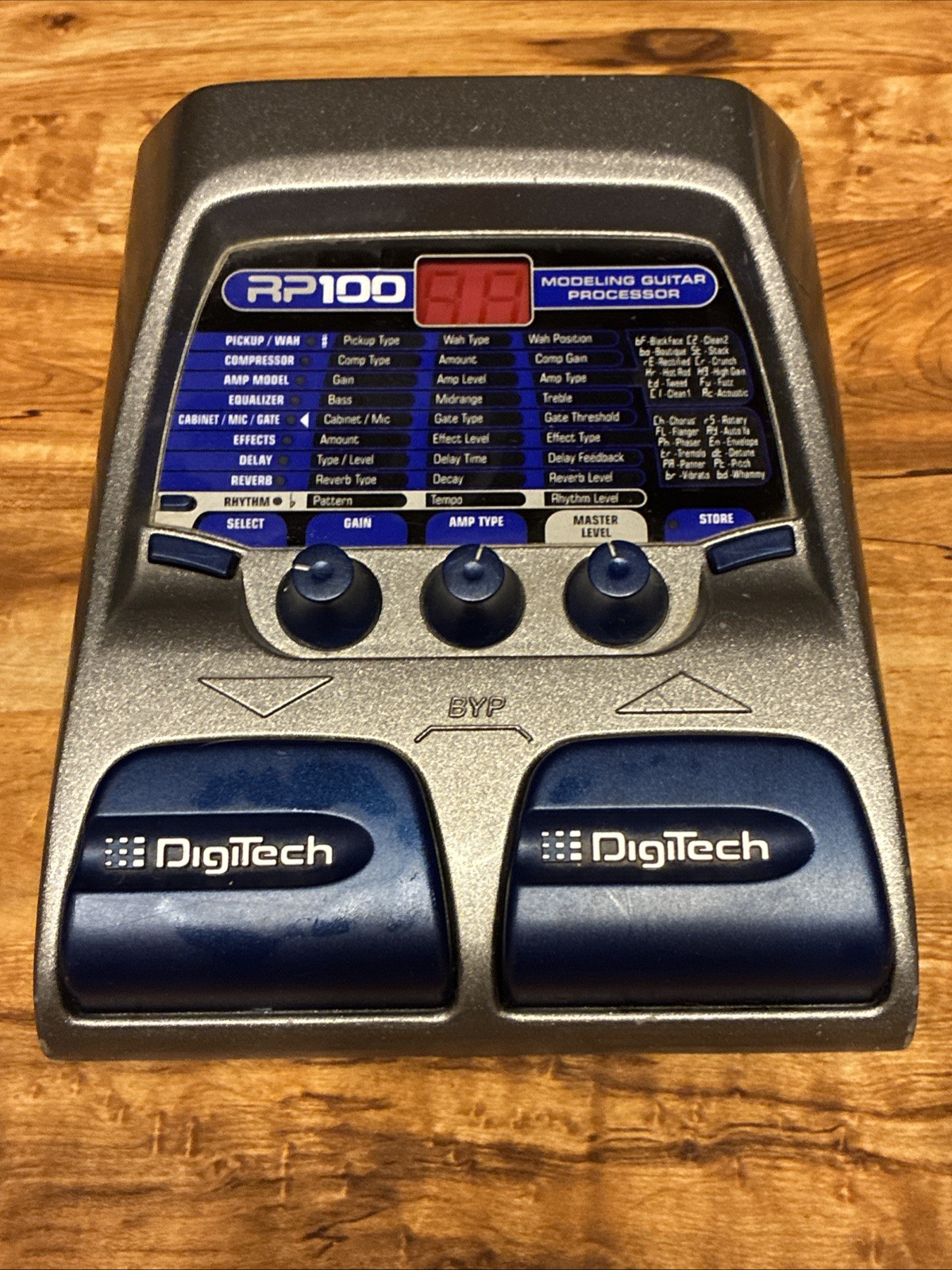Digitech Rp100p Modeling Guitar Processor Pedal