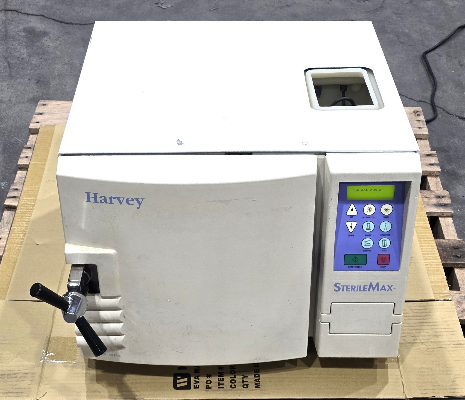 Harvey SterileMax Sterilizer Model ST75925 Benchtop Autoclave Power Tested