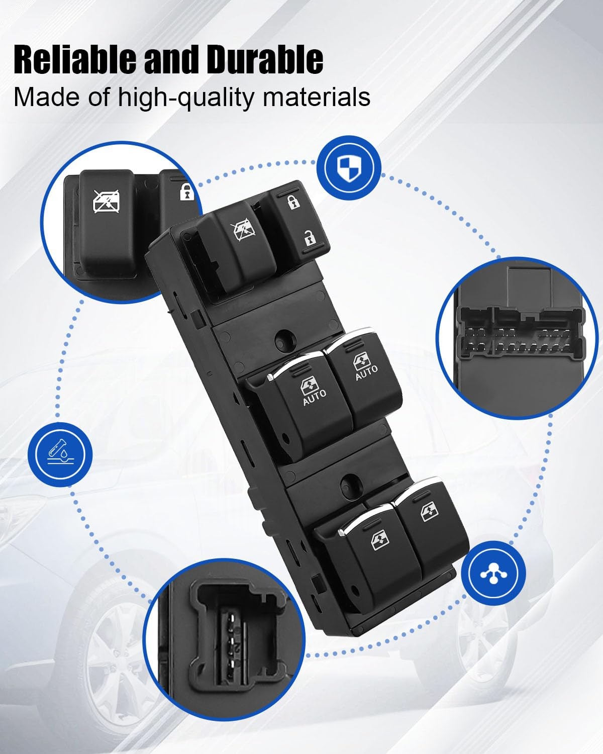 Driver Side Master Power Window Switch Fit for Subaru Forester 2017-2018 Replace