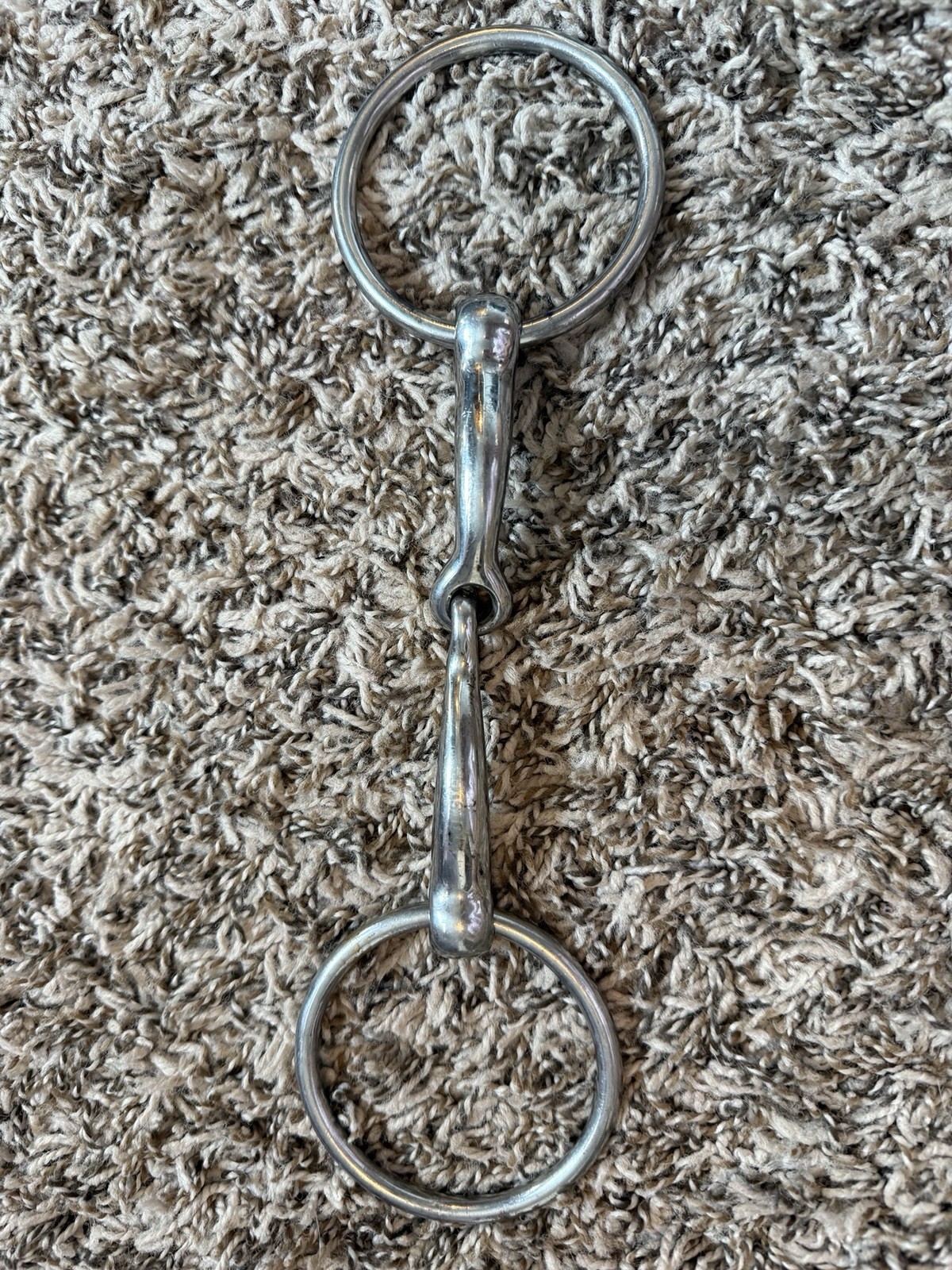Stainless Steel Single Joint Snaffle Loose Ring Korsteel 5”