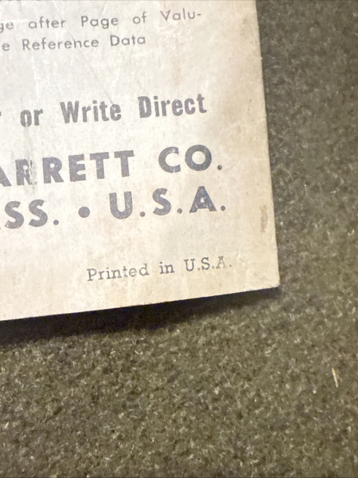 Vintage Starrett Micrometer Machinist Tool Mini Catalog 🇺🇸