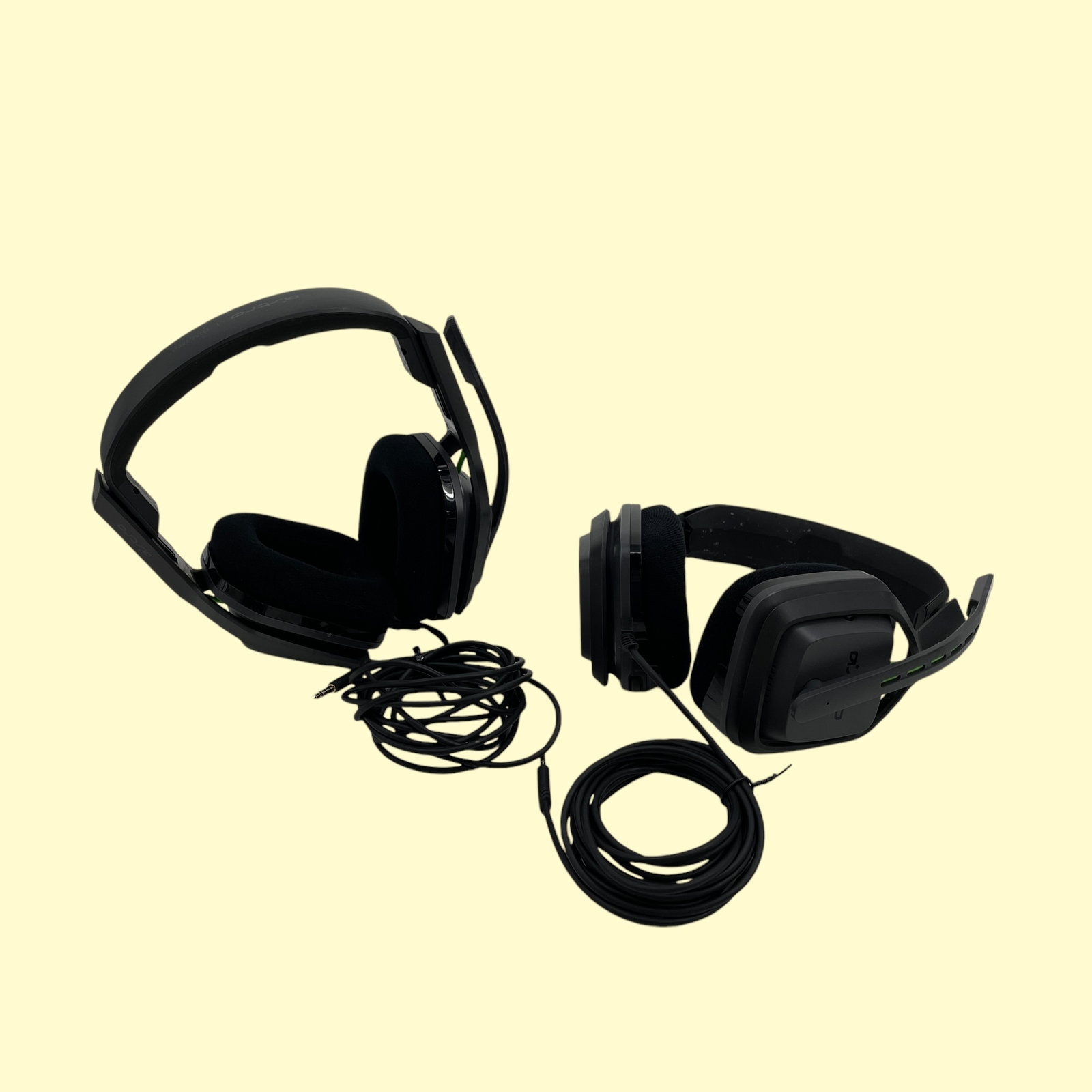 LOT OF 2 Astro Wireless A20 Gaming Headset, Black/Green, Xbox One/PC/MAC #MP6879