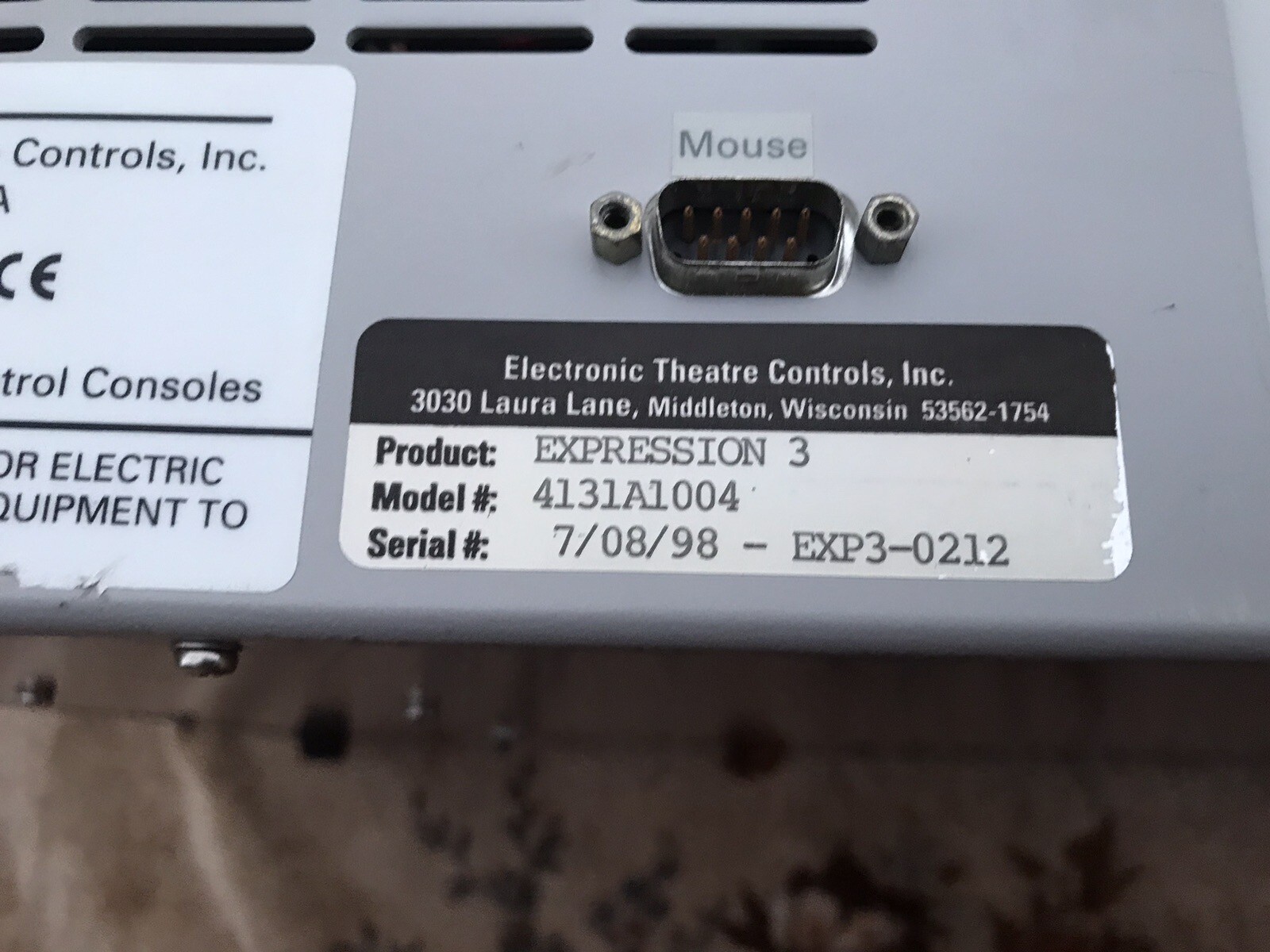 ETC Pro Expression 3 lightning Console, Model#4131A1004 / Read Description