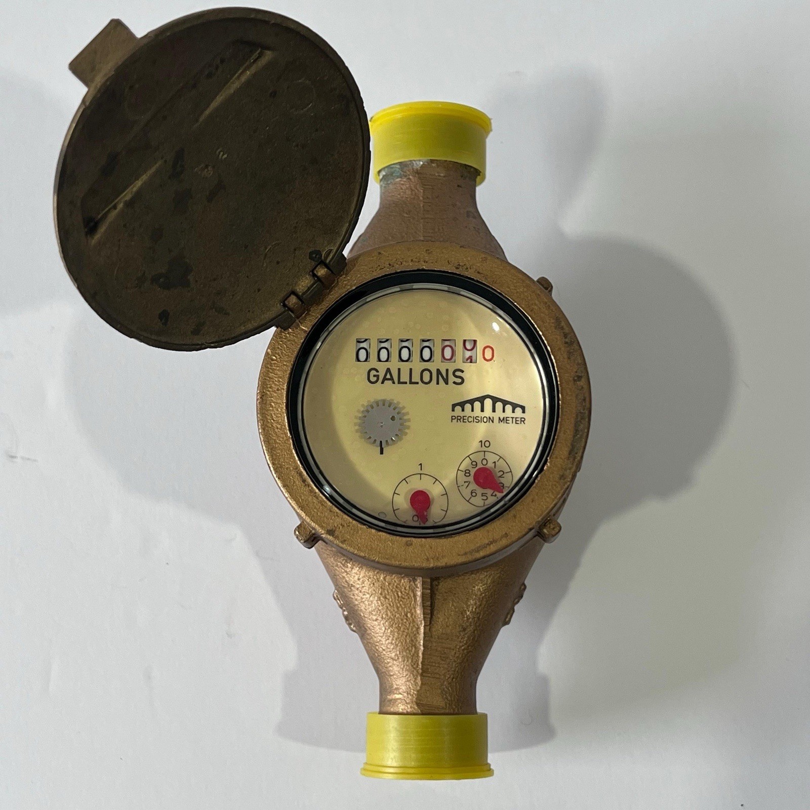 Vintage Precision Meter Water Meter 5/8 x 3/4 Orlando Florida Brass