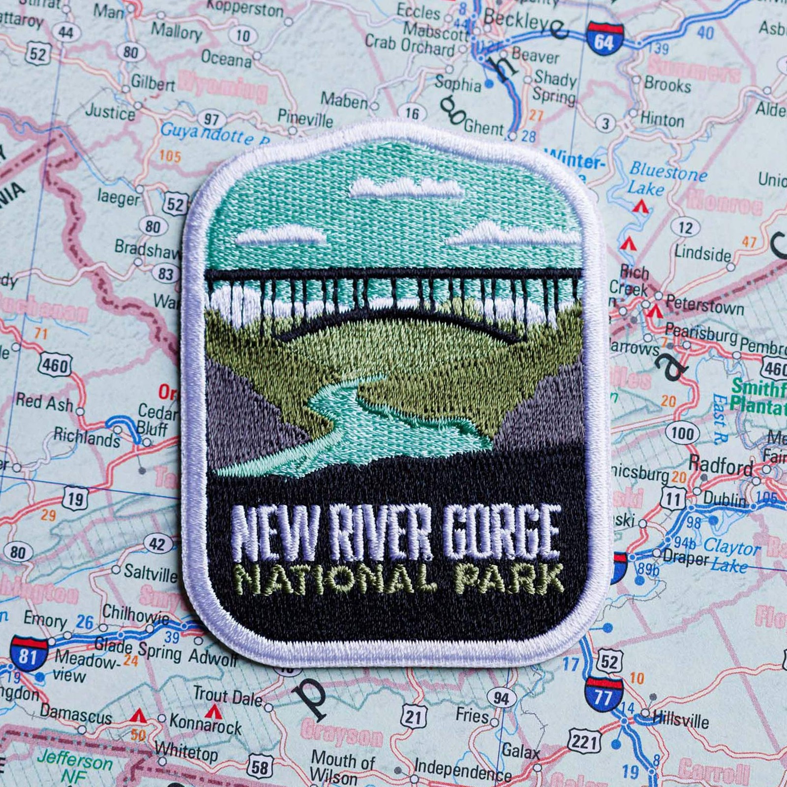 New River Gorge Iron on Travel Patch - Great Souvenir or Gift for travellers