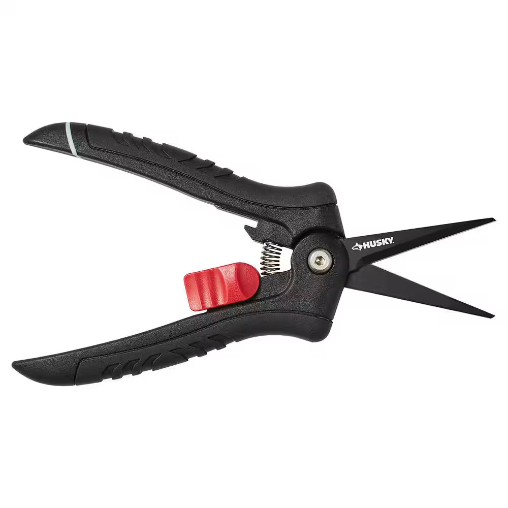 6 In. Micro-Tip Pruning Shears with Stainless Steel Blades and Softgrip Handle