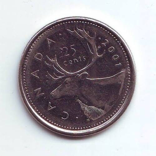 CANADA - 25 Cents - Elizabeth II 2001 - Nickel • 5.05 g • ⌀ 23.88 mm