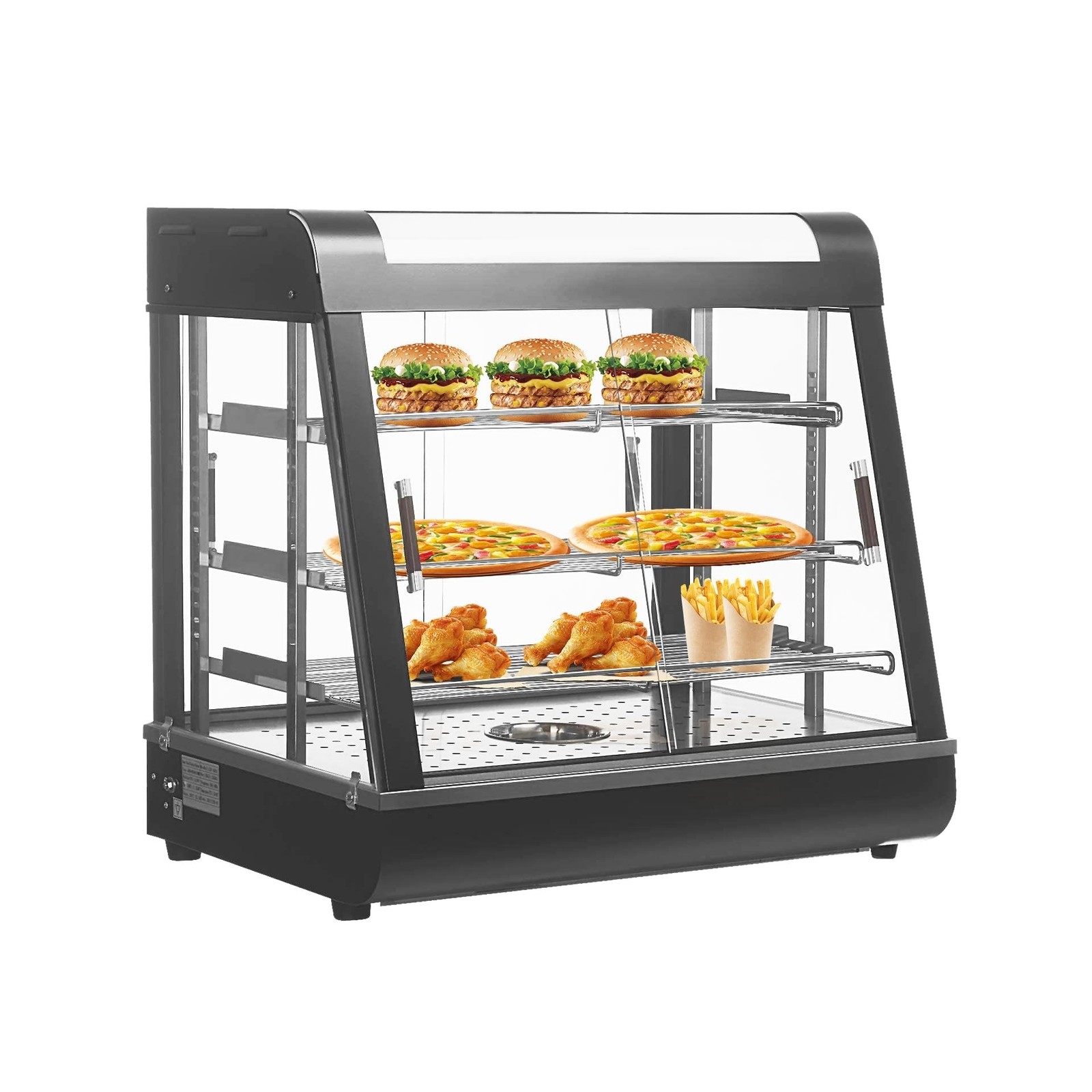 26'' Food Warmer Display Hot Food Countertop Case Commercial Buffet Restauran...