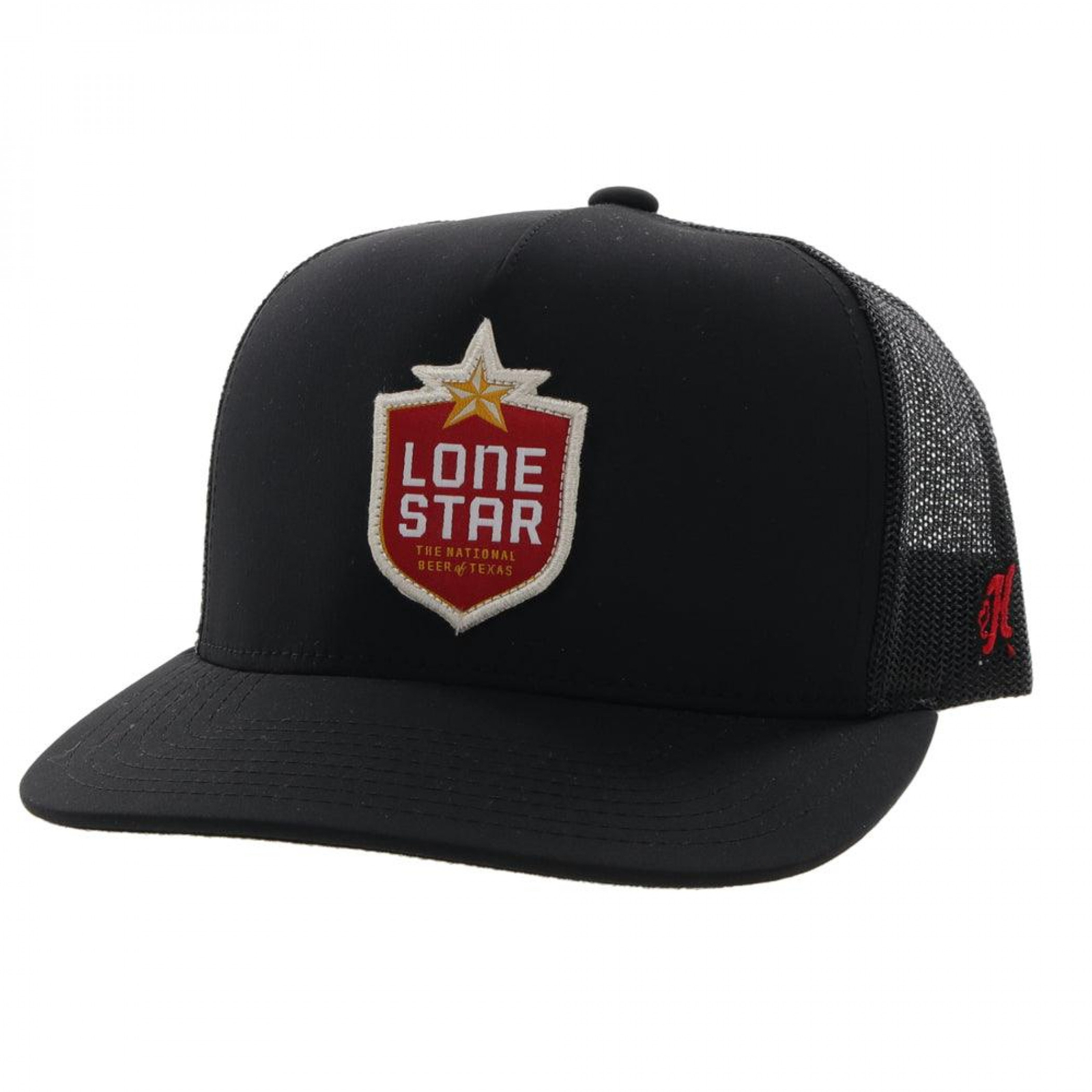 Lone Star Beer Hooey Black Colorway Snapback Trucker Hat Black