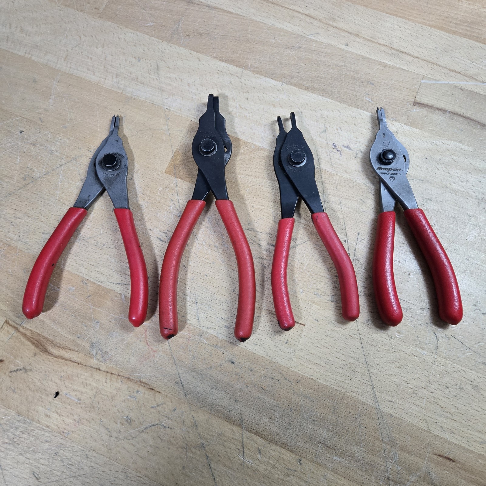 4 Snap-on Tools Snap Ring Plier Set Lot  * 4 Total Tools*