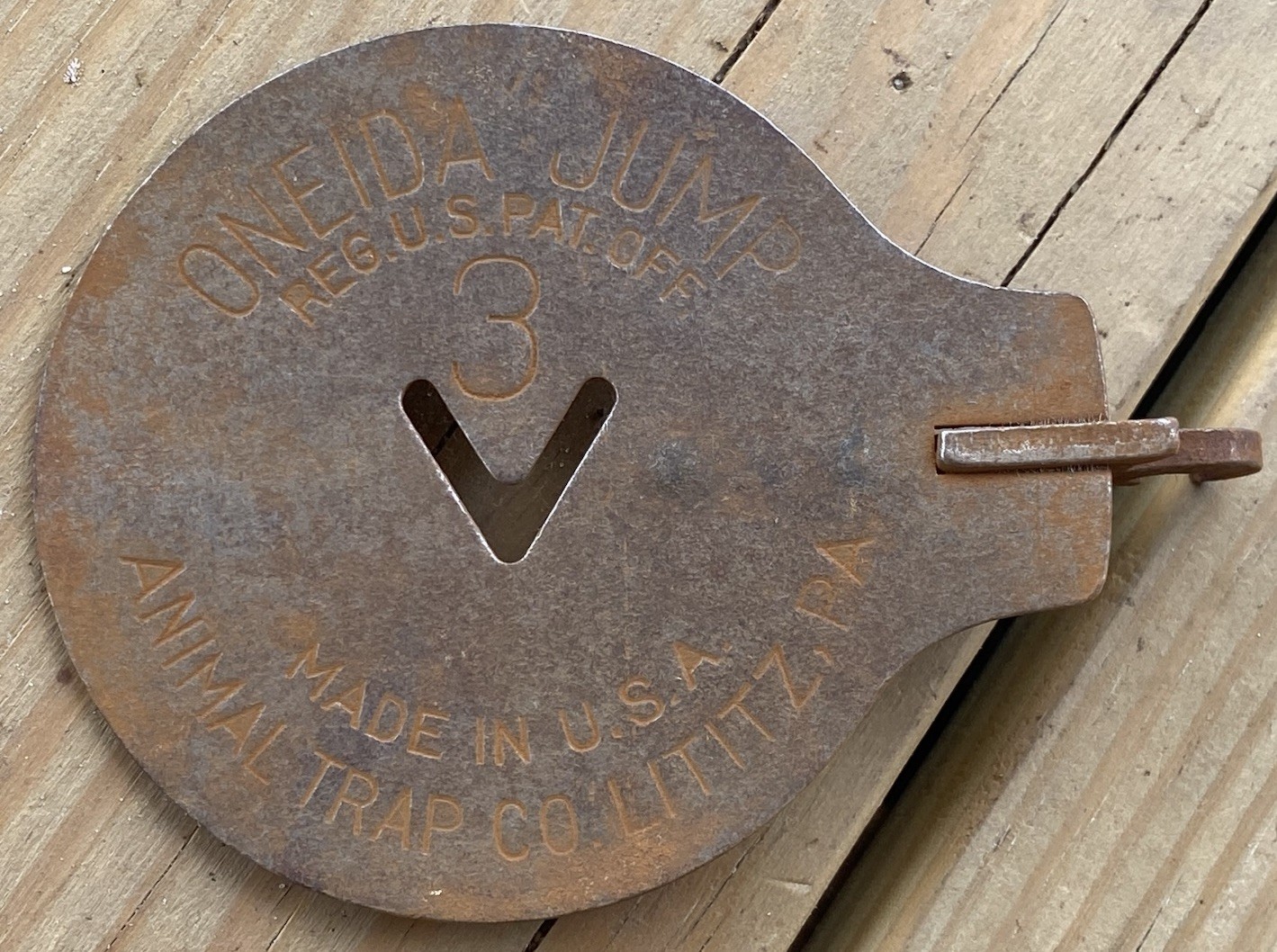 Oneida Victor #3 JUMP Trap Pan Replacement Part Trapping (GREAT CONDITION)