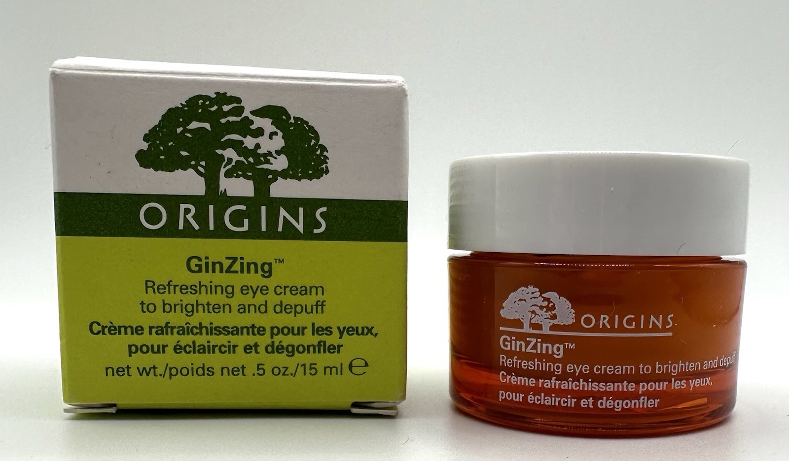 New Origins GINZING Brightening Eye Cream- Original Formula- 0.5oz/15mL~NIB
