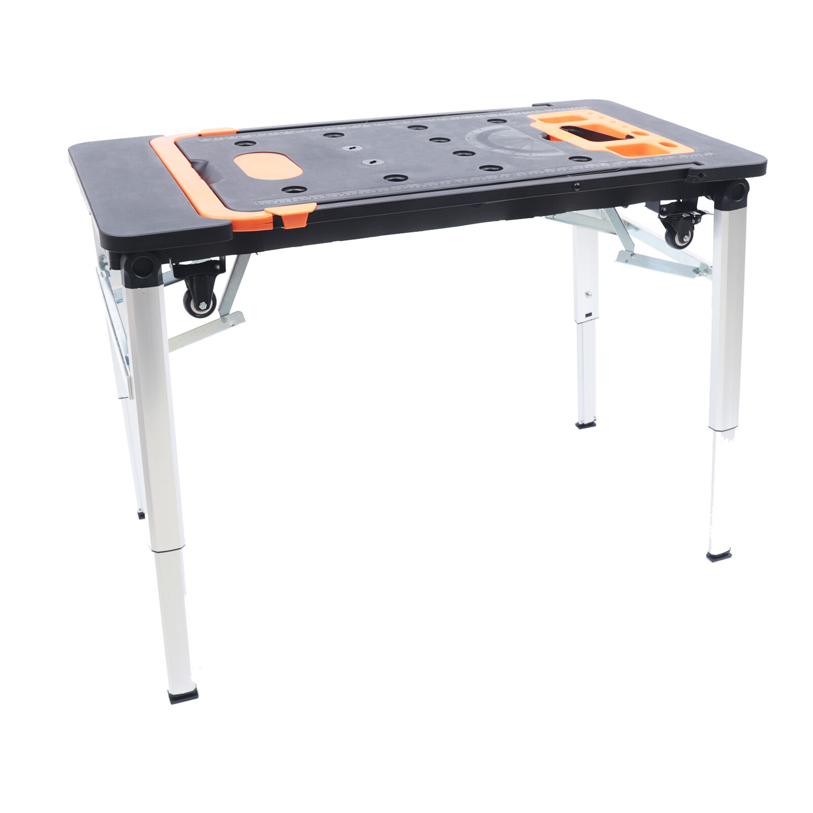 7-in-1 Workbench Portable Folding Sawhorse Work Table 550lbs Load Capacity