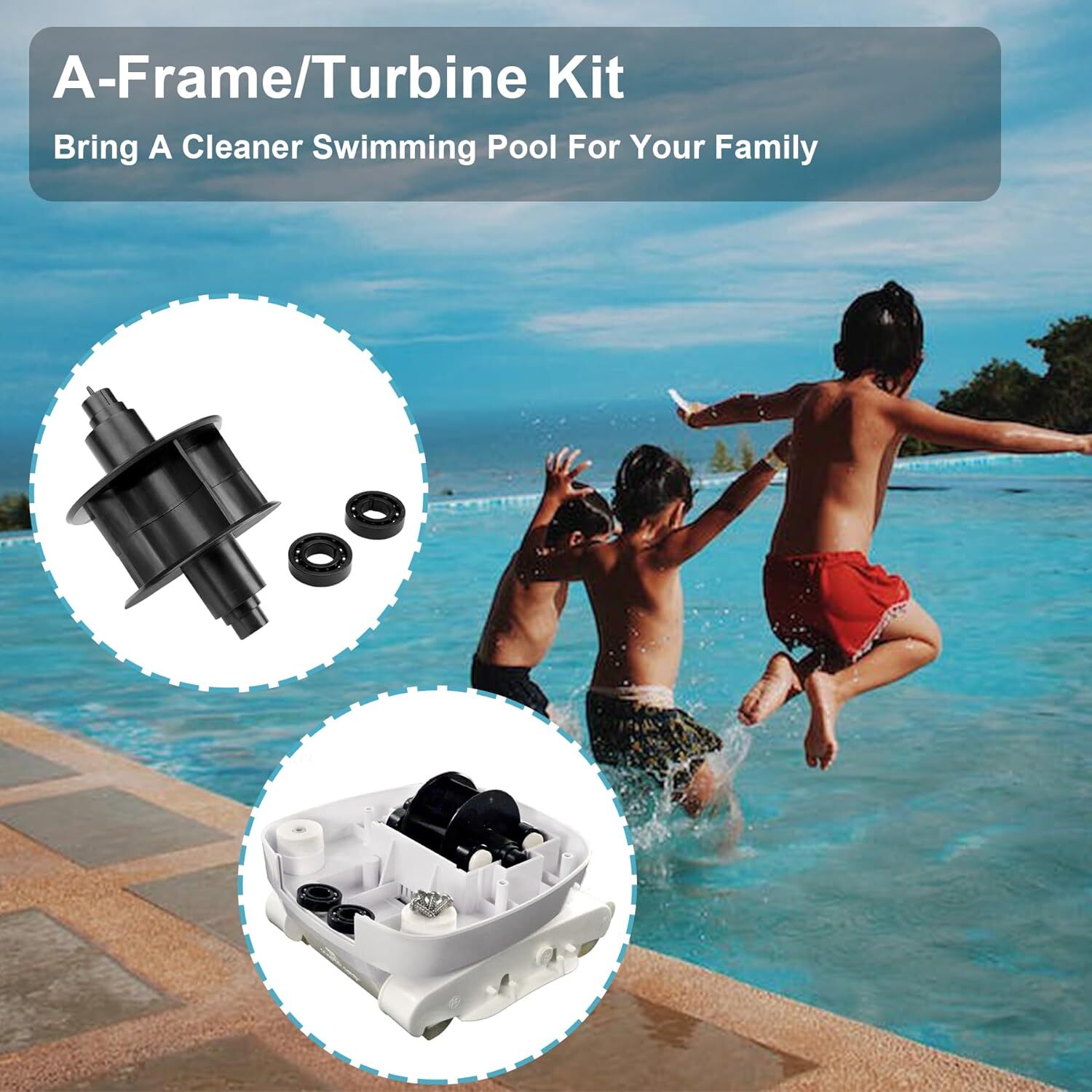 Replacement For Hayward AXV621DAT Pool Vac A-Frame/Turbine Kit