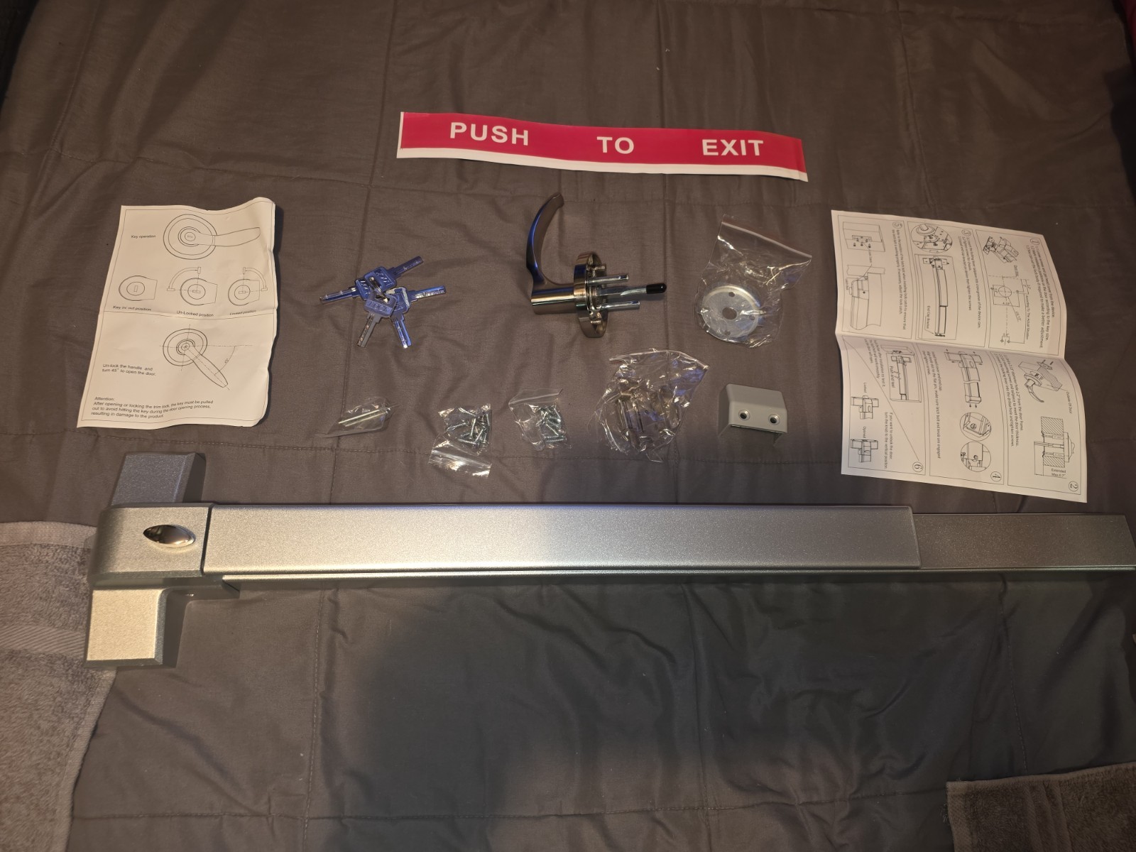 Suermany stainless steel 31.5" push door opener