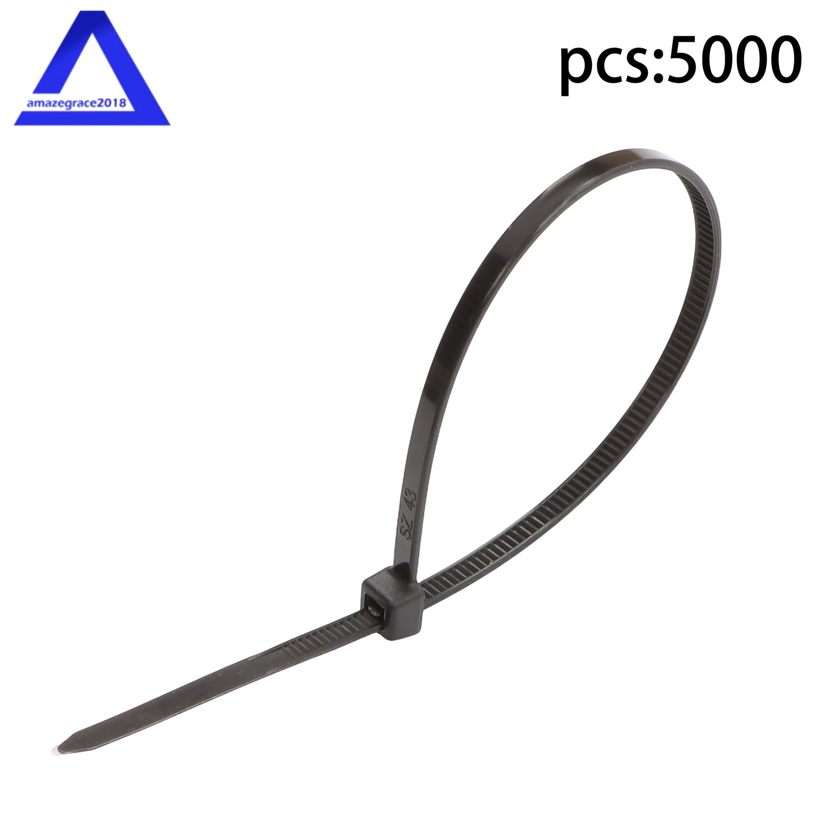5000 Pack Cable Zip Ties 8-inch Wire Ties & 40LBS High Tensile Strength
