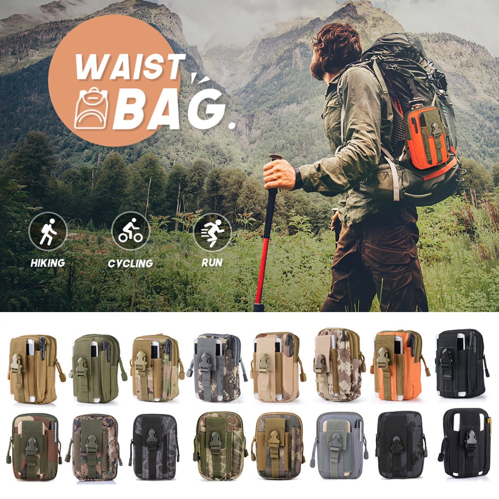 Tactical Molle EDC Pouch Utility Gadget Belt Waist Bag Cell Phone Holster Holder