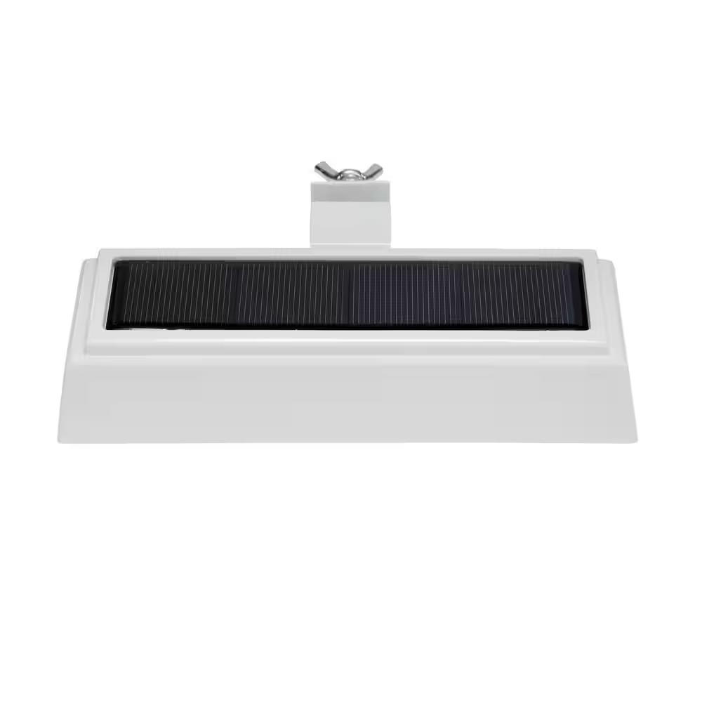 Solar Gutter Lights Outdoor LED Floodlight 2 Pack Weather Resistant Auto On Off
