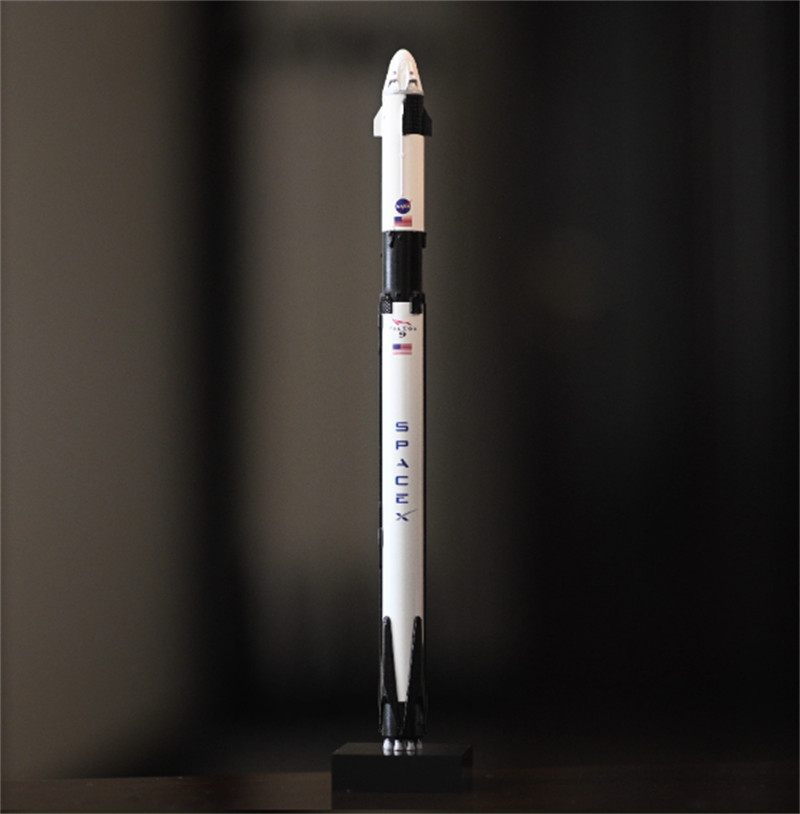 SpaceX Falcon 9 - Crew Dragon Rocket 1:233 Model Static Model Statue Scale Gift