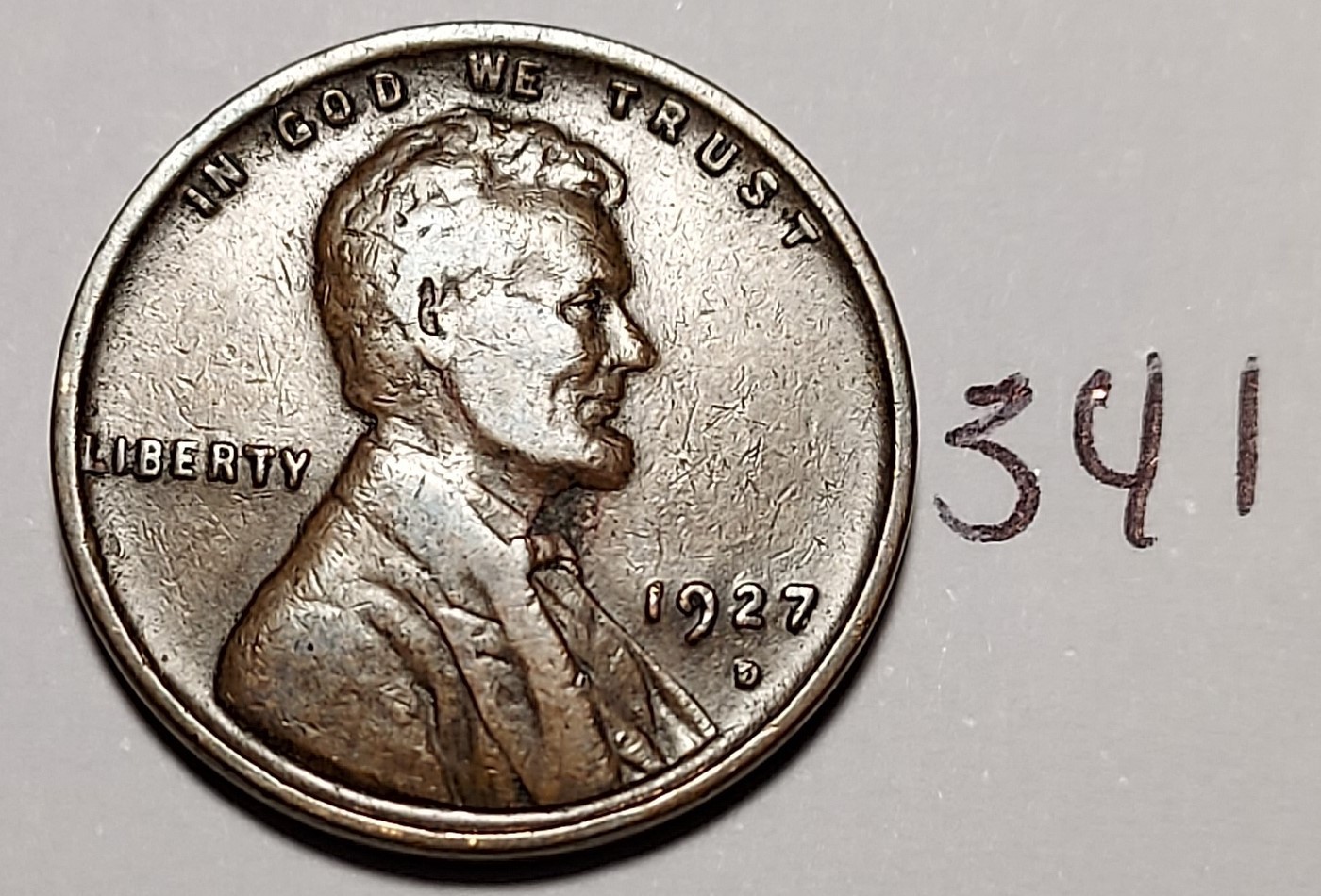 1927-D Lincoln Wheat Cent #341