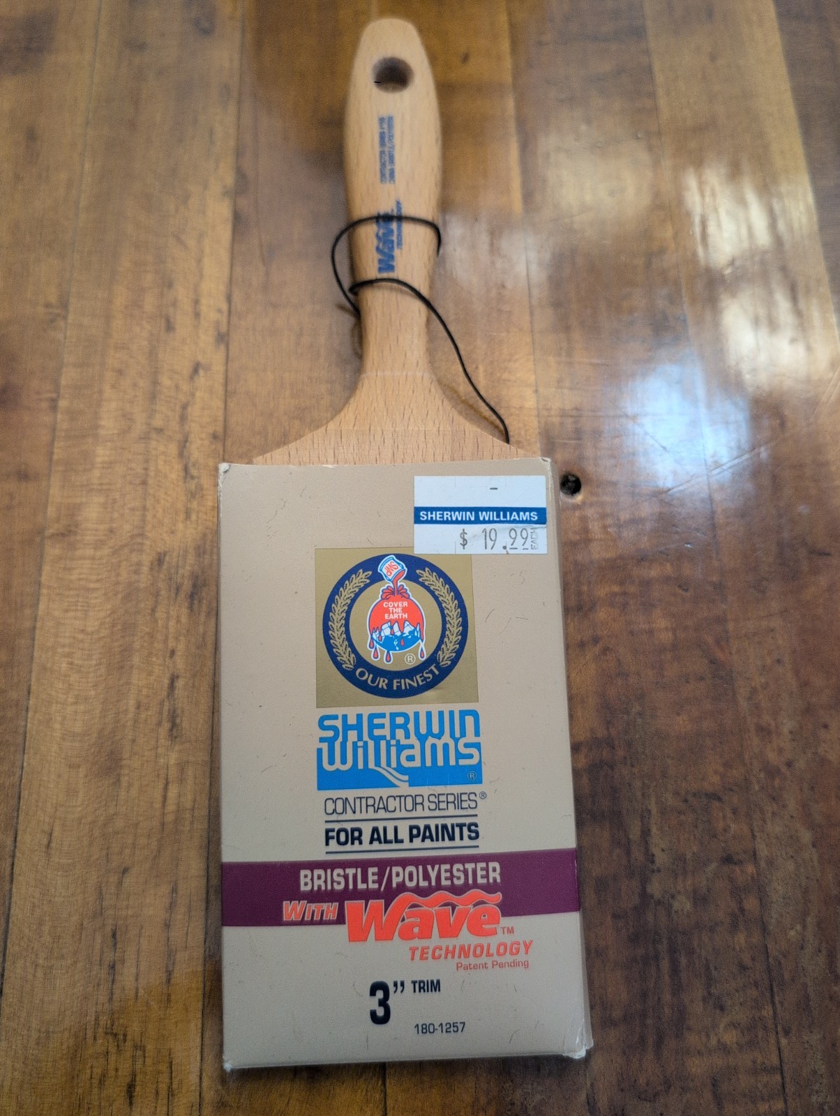 Vtg. Sherwin Williams 3" Paint Brushes  New/Old Stock Contracter Wave Trim