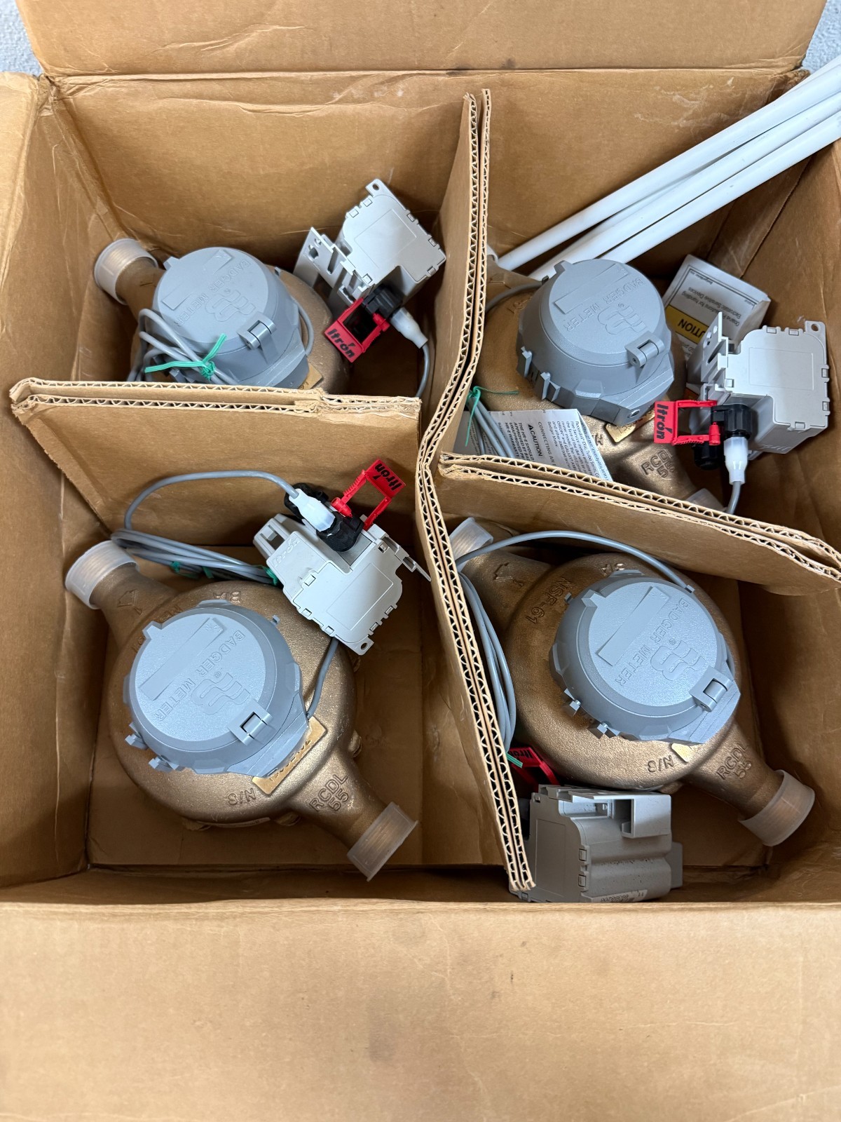 RECORDALL BADGER MDL: 55 LL NSF 61-G MTR WATER METERS - PACK OF 4