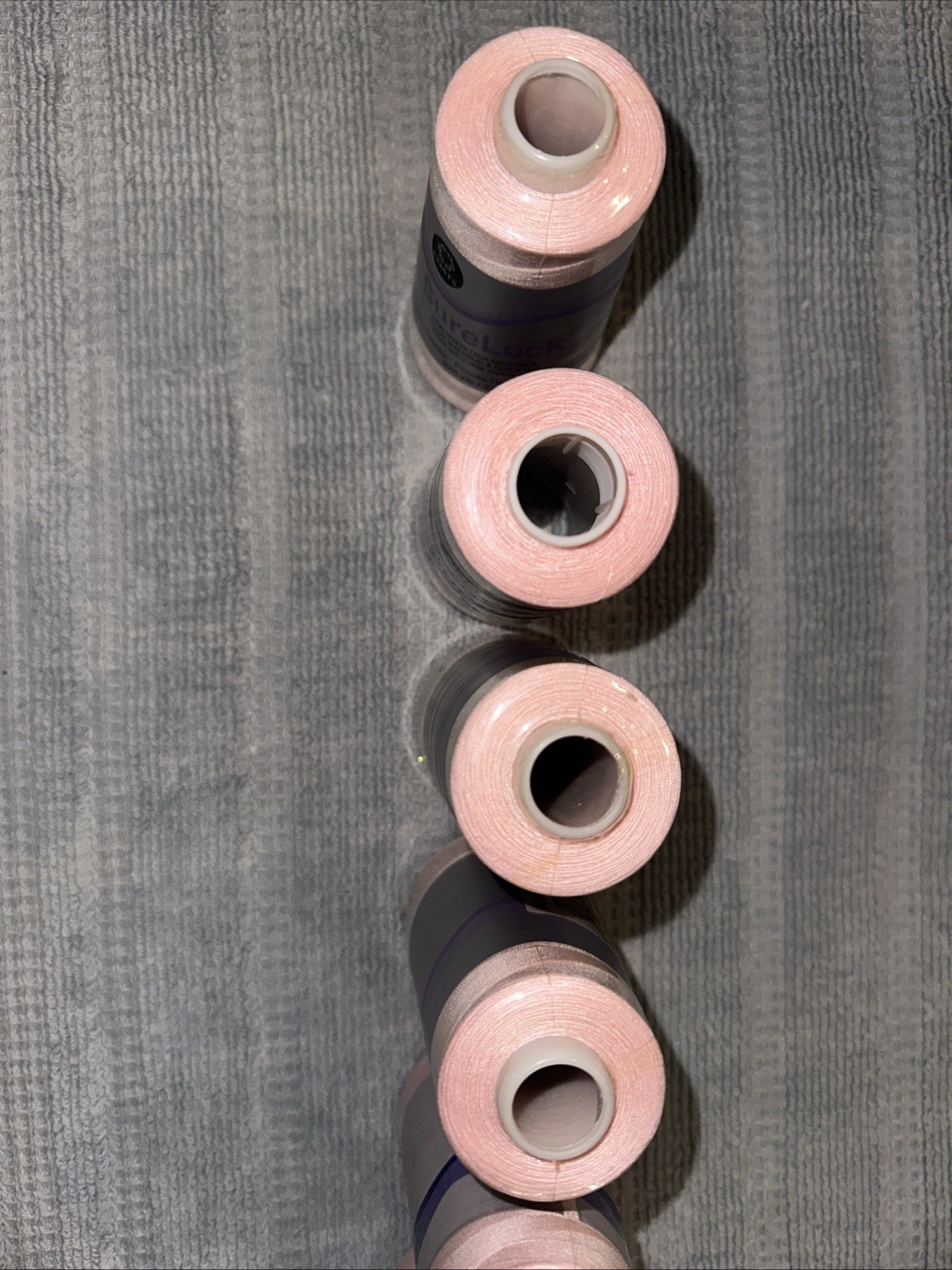 Coats Surelock 6 Spools 4415 Pink Polyester Thread, Multi-purpose, 3000 Yds