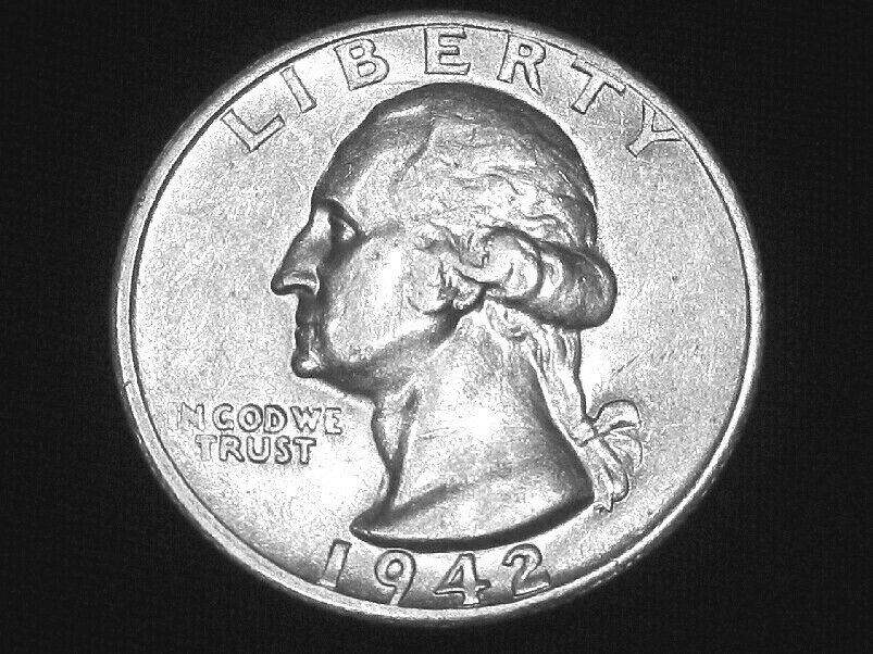 1942-S Washington Quarter --- Almost Uncirculated