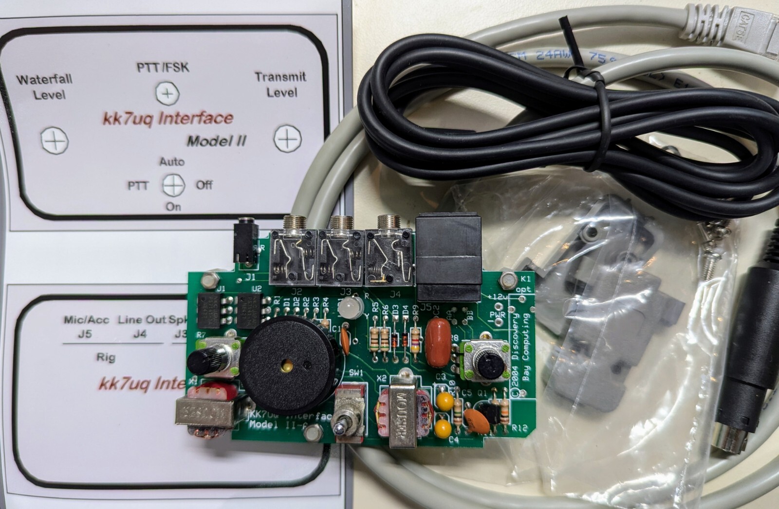 KK7UQ Packet Radio Sound Card Interface, never used