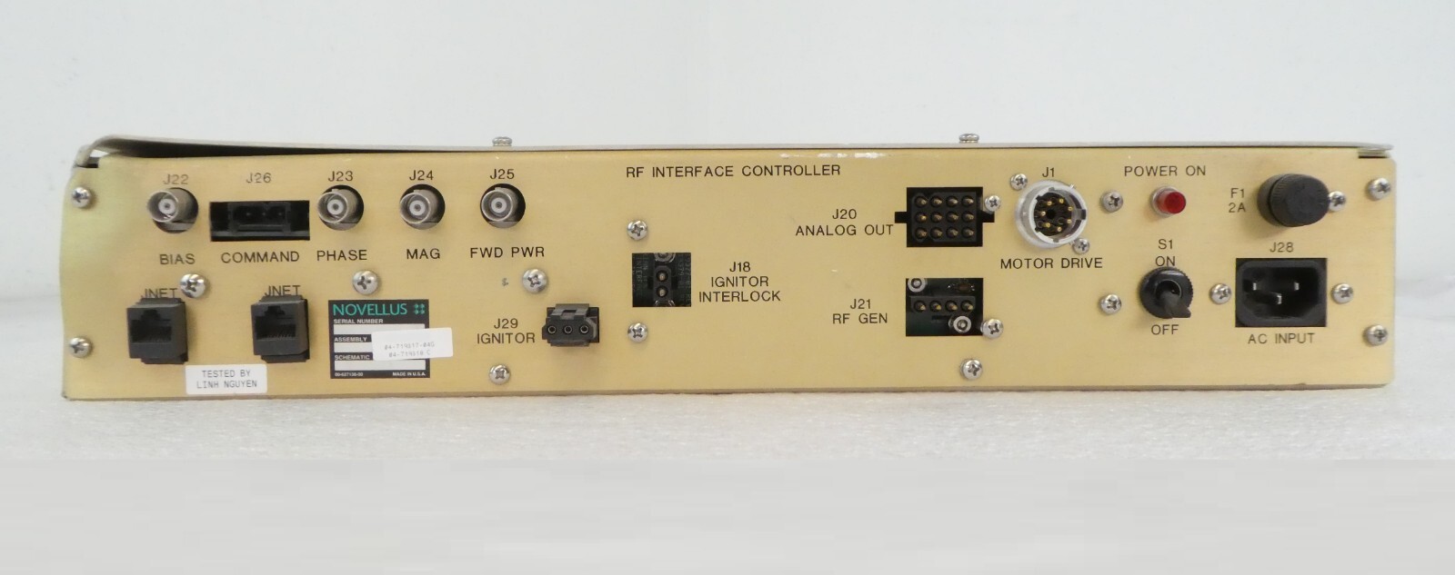 Novellus Systems 04-719317-04 RF Interface Controller Dented Spare Surplus