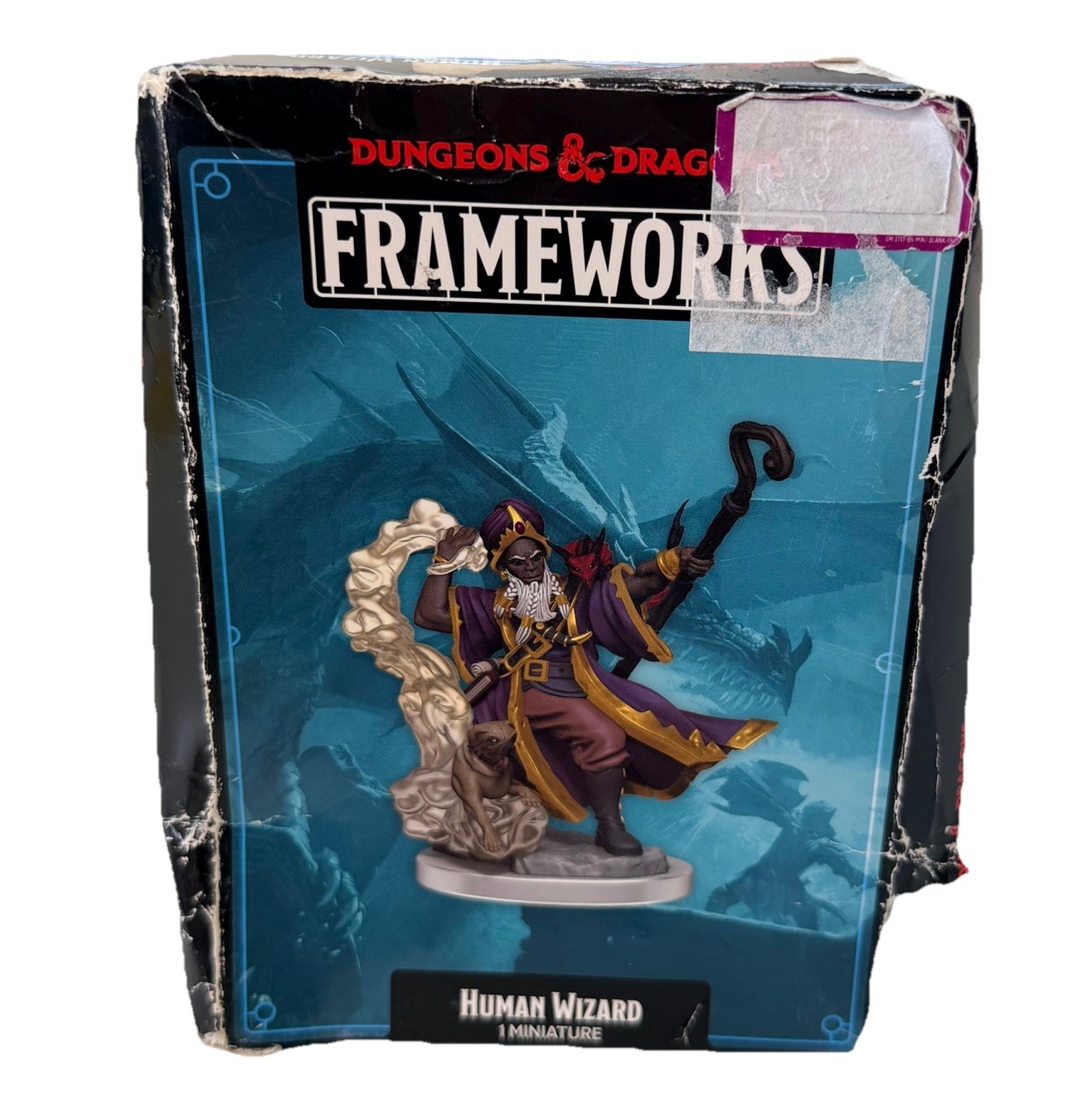 Dungeon and Dragons Frameworks Human Wizard Miniature Figure New