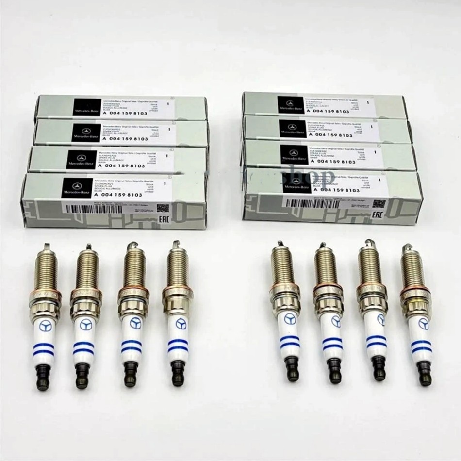 8pcs A0041598103 ZR6SII3320 OEM Iridium Spark Plugs for Benz W166 W207 W212 W216