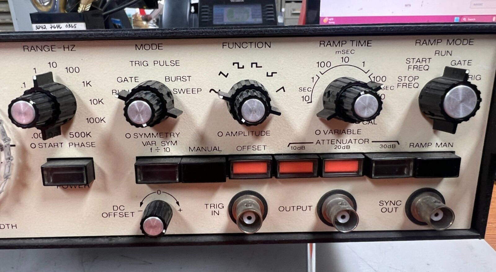 👀 EXACT TECHNOLOGIES MODEL 508 LOG SWEEP FUNCTION GENERATOR