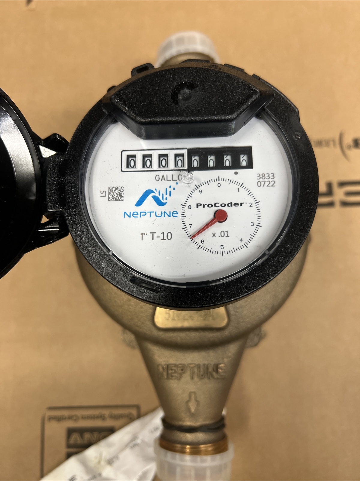 Neptune New 1” T-10  Pro Coder USG Water Meter NSF61