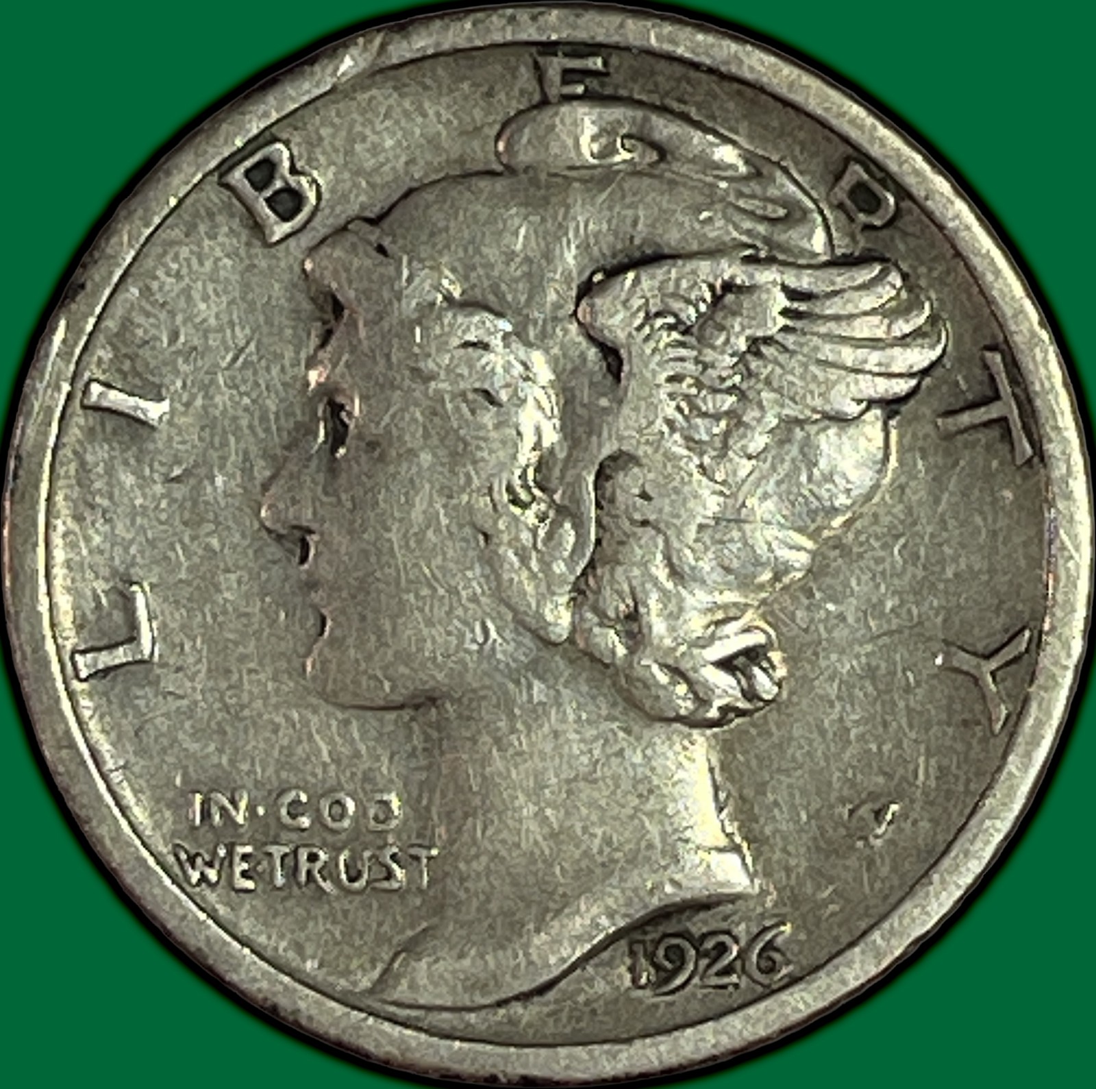 1926-S Mercury Dime Near Extremely Fine XF/VF++ Coin #41685