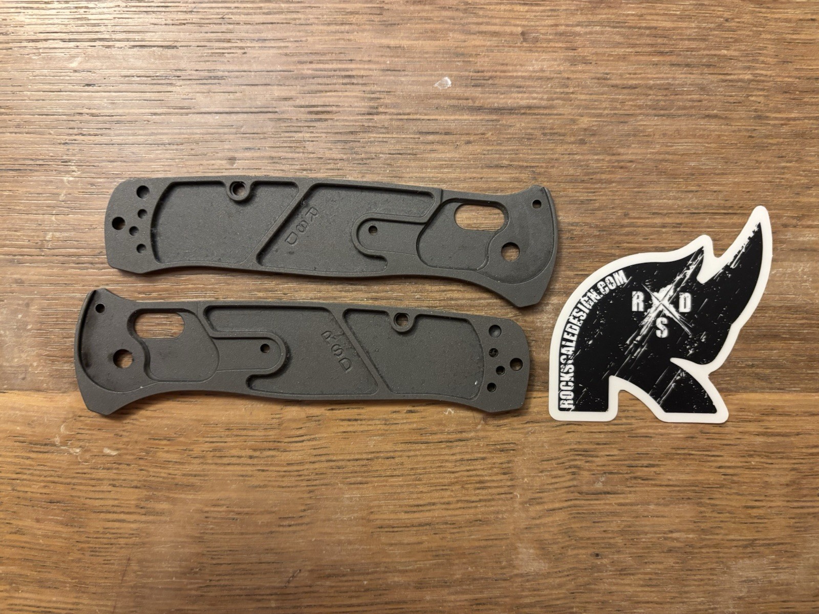 Rockscale Designs Titanium Benchmade Bailout 537 Scales