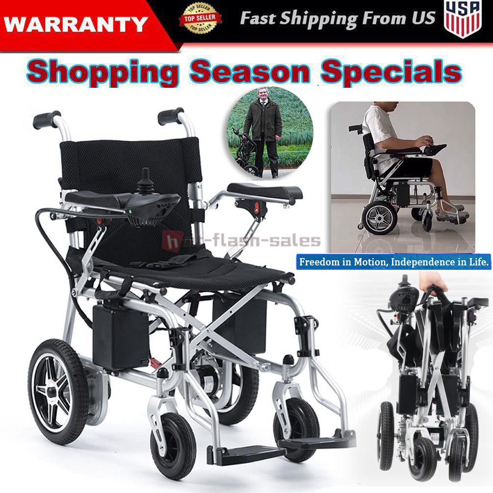 360W Electric Wheelchair Folding All Terrain Heavy Duty Portable Wheelchair new
