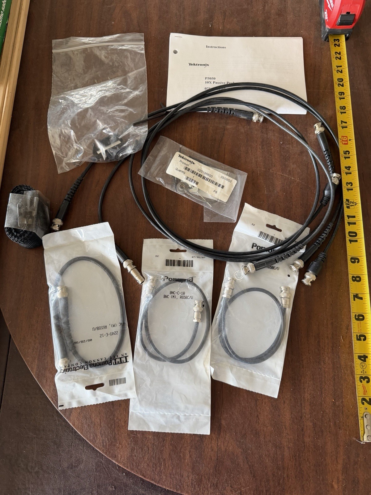 Tektronix Oscilloscope Probe Cable Accessory Lot P5050 Pomona BNC +