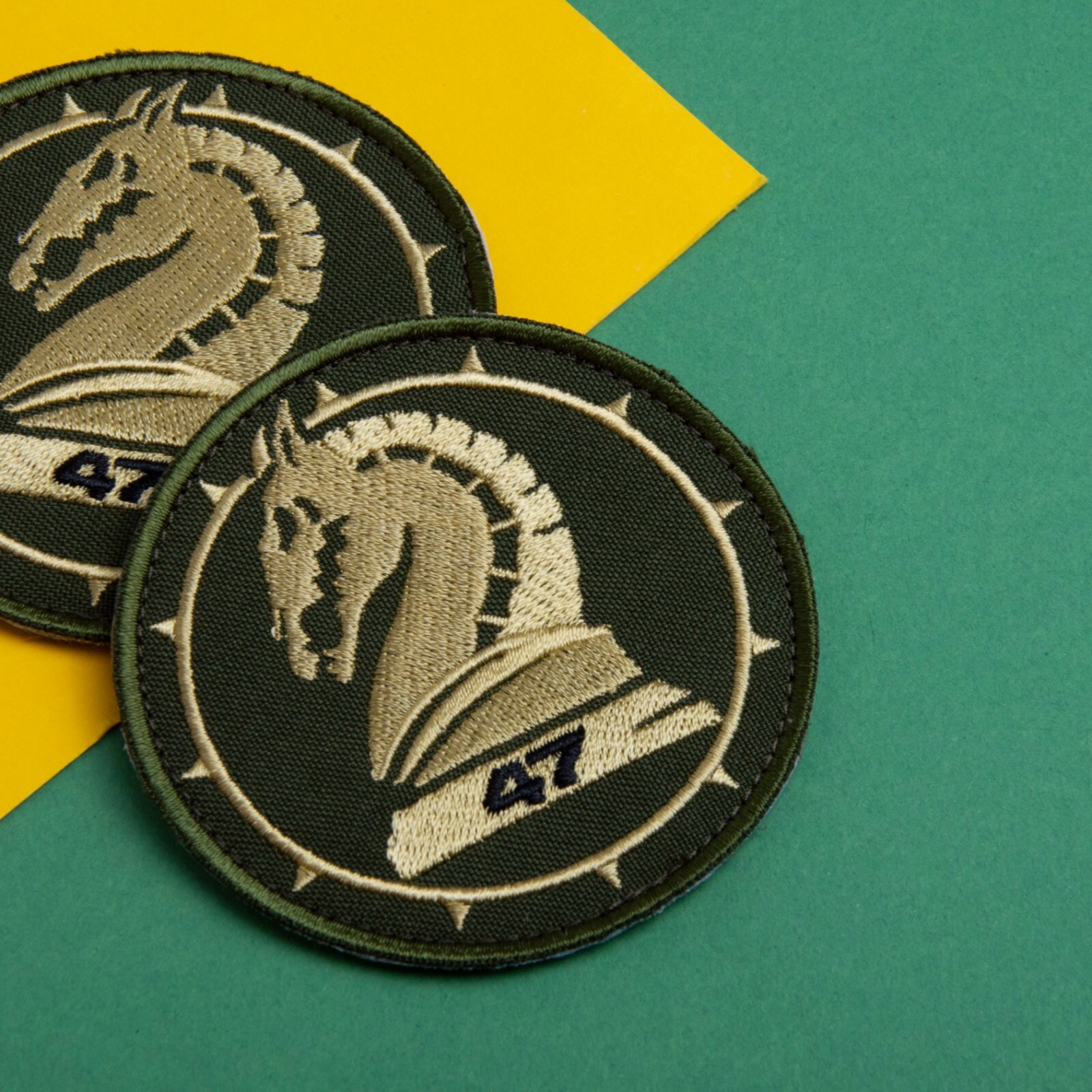 Ukraine Patch Set 2 pcs 47th Brigade emdroidery patches