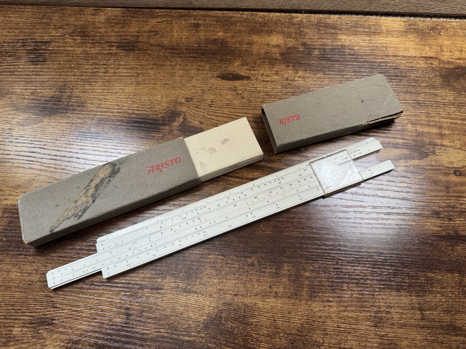 Vintage Aristo Nr. 99 Rietz Slide Rule Calculator Dennert & Pape Boxed Germany