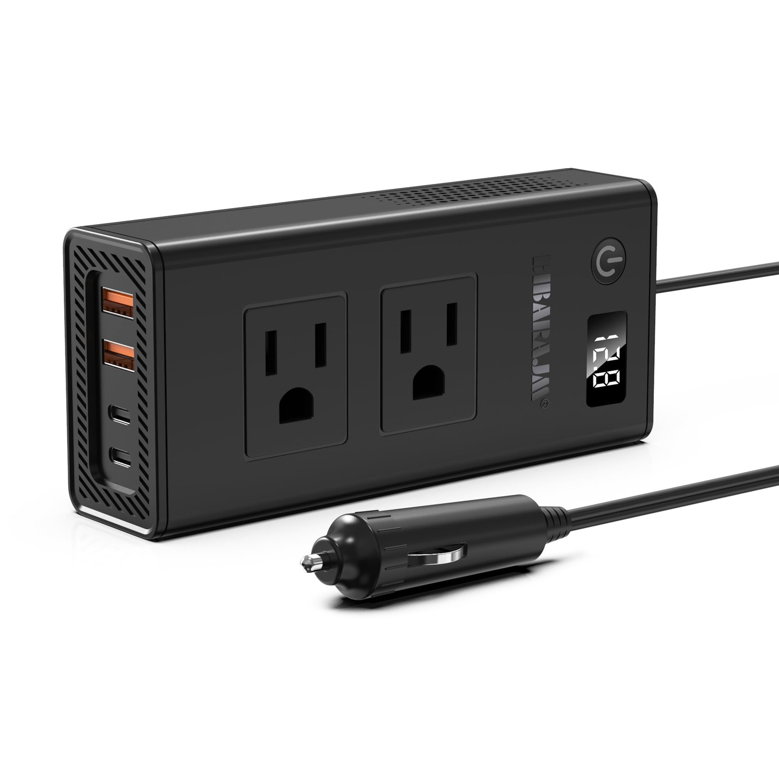 300W Car Voltage Converter Inverter DC 12V to AC 110V Ports Fast Charging Car...