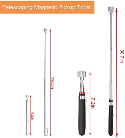 3 Pack Telescoping Magnet Pick-up Tool Set - Retrieving Telescoping Magnet Picku