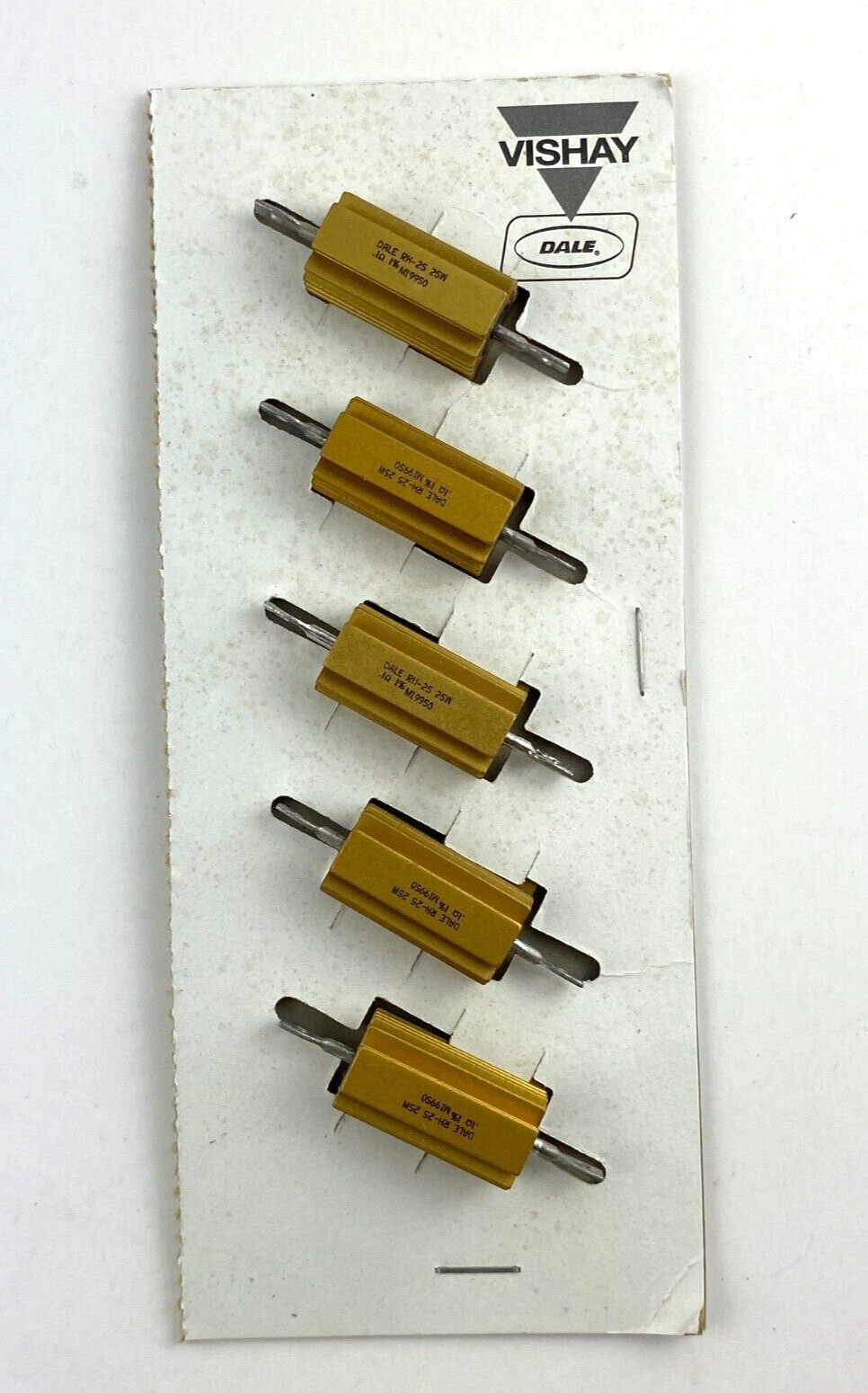 Dale VISHAY RH-25 .1 ohms 25 watts 1% R400010025000 M19950 (Lot of 5)