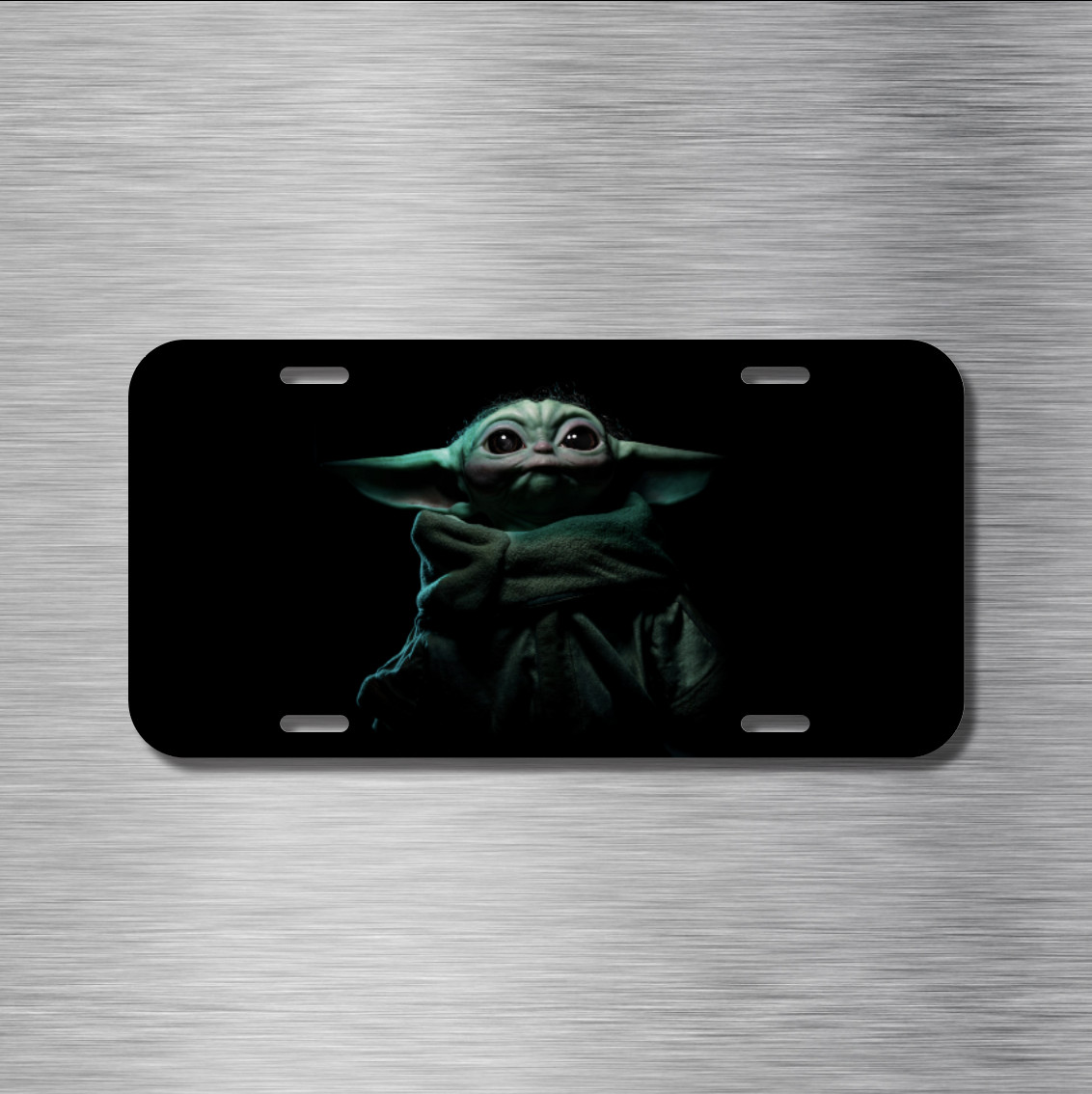 Yoda Baby Star Wars The Mandalorian License Plate Front Auto Tag Plate
