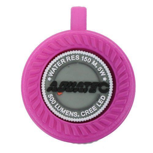 AQUATEC Scuba Diving Flashlight Cree Dive Torch LED-3200(Pink)